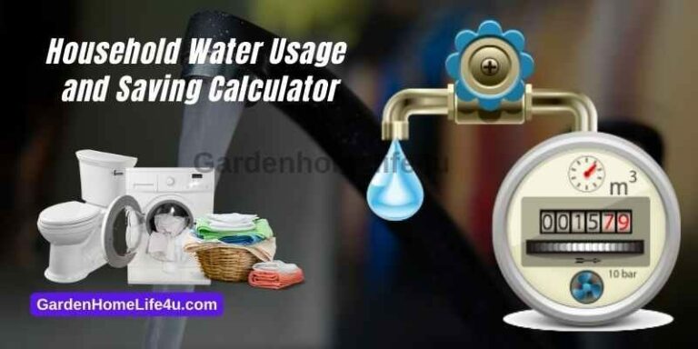home household water usage cost calculator
