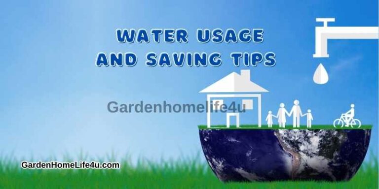 Water usage and saving tips 1