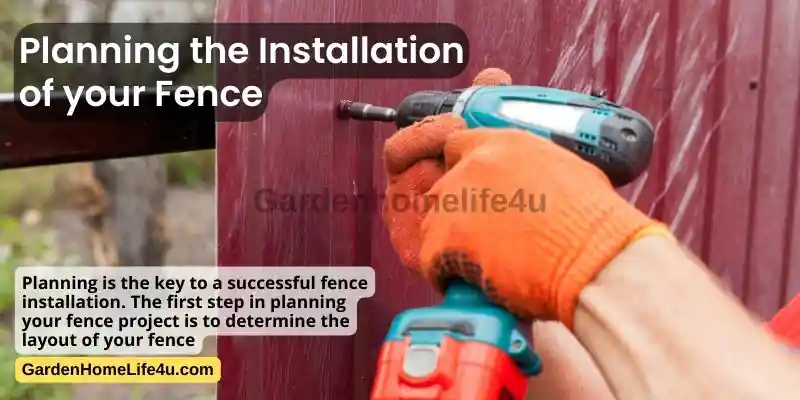 Garden Fence post Installation 1